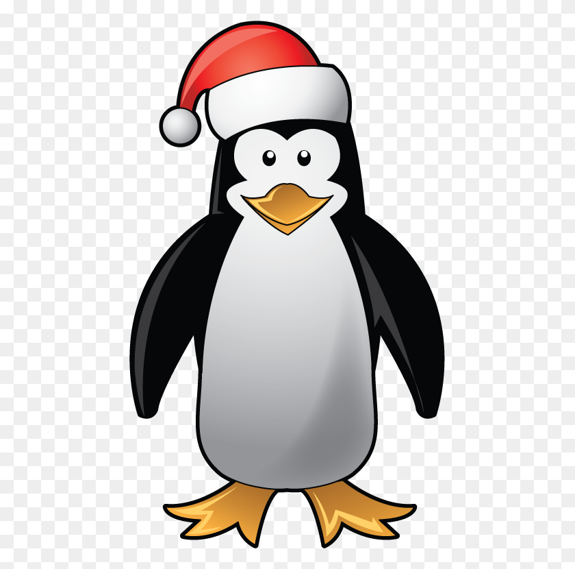 461x770 Clipart Christmas Penguins Free - Christmas Horse Clipart