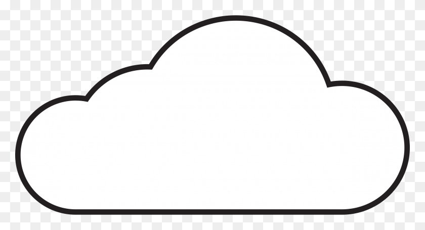2400x1218 Clipart Cloud Look At Cloud Clip Art Images - Kids Talking Clipart Black And White