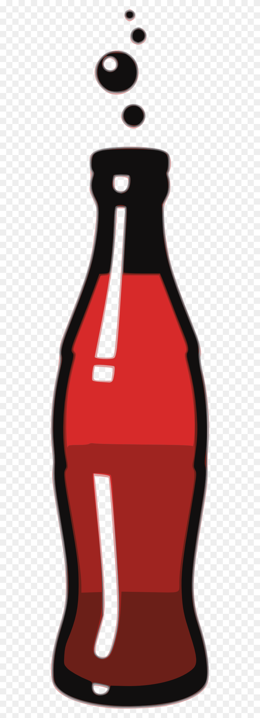 512x2256 Клипарт Бутылка Кока-Колы Картинки Изображения - Бутылка Пива Клипарт Черный И Белый