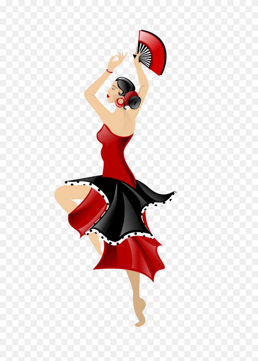 1600x2282 Clipart Dancer Free Spanish - Disco Dancer Clipart