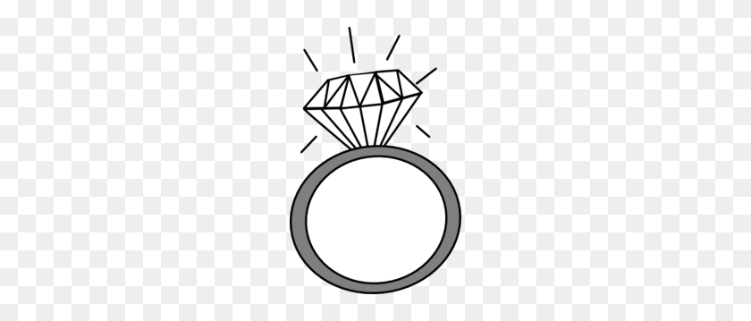 192x299 Clipart Diamond Ring - Diamond Shape Clipart Black And White