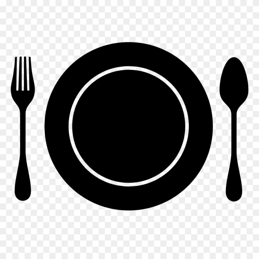 1024x1024 Clipart Dinner Plate Png Clip Art - Plate Clipart Black And White