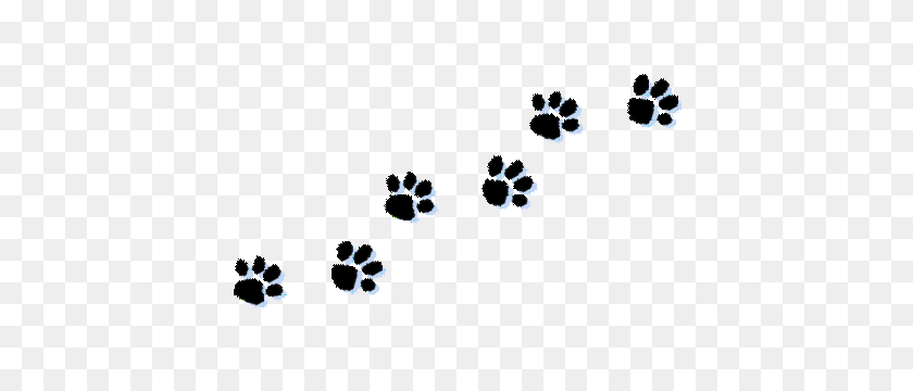 437x300 Clipart Dog Print Trail - Puppy Clipart PNG