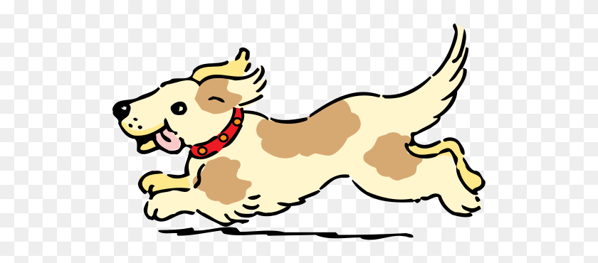 533x310 Clipart Dog Running - Energetic Clipart