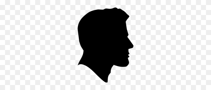 222x300 Clipart Face Side - Person Outline Clipart