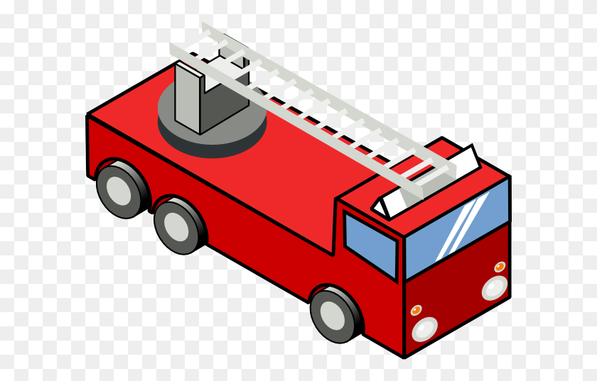 600x477 Клипарт Пожарная Машина - Пожарный Клипарт