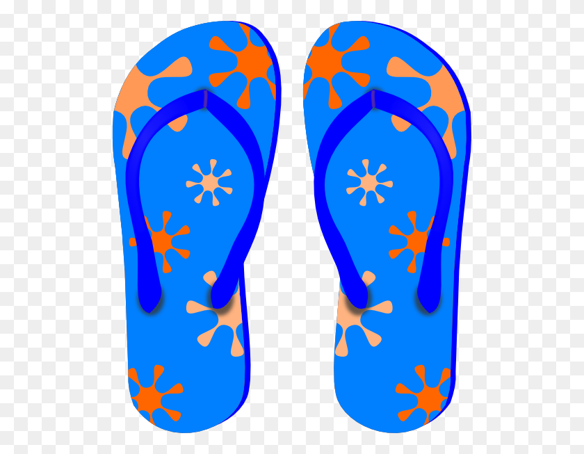 516x593 Clipart Flip Flops, Sandals - Swim Trunks Clipart