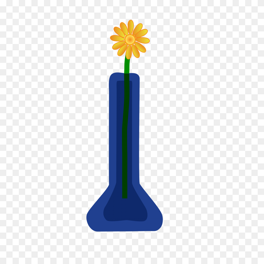 2400x2400 Clipart Flower In Vase Blue Png - Vase PNG