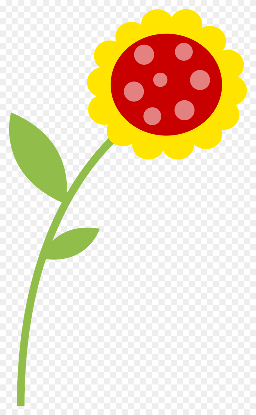 900x1500 Clipart Flowers, Ladybug And Easter - Free Bug Clipart