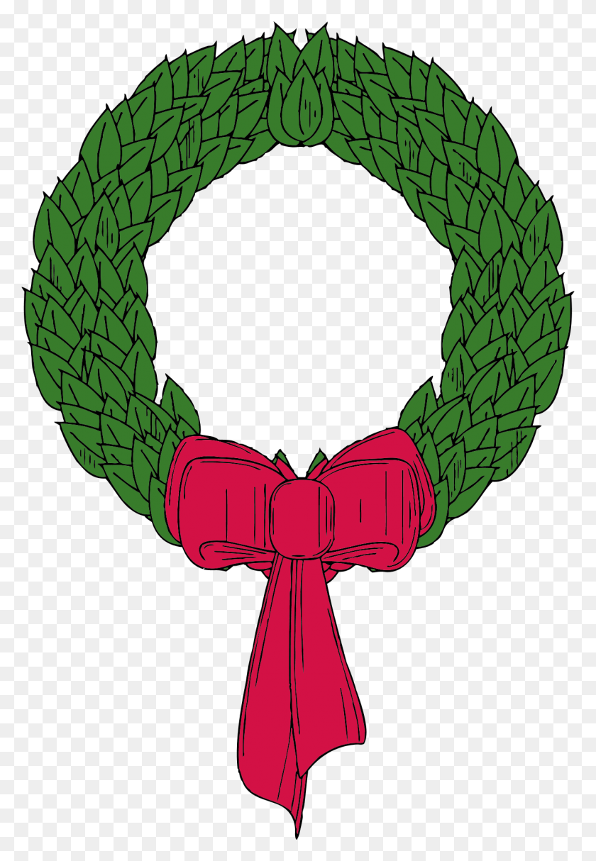 1229x1819 Clipart For A Christmas Wreath - Slurpee Clipart