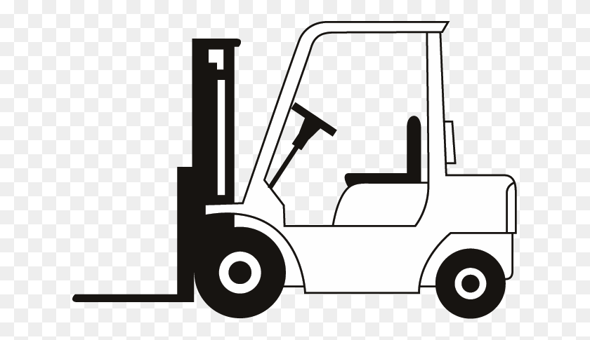 633x425 Clipart Forklift Picture - Christmas Truck Clipart