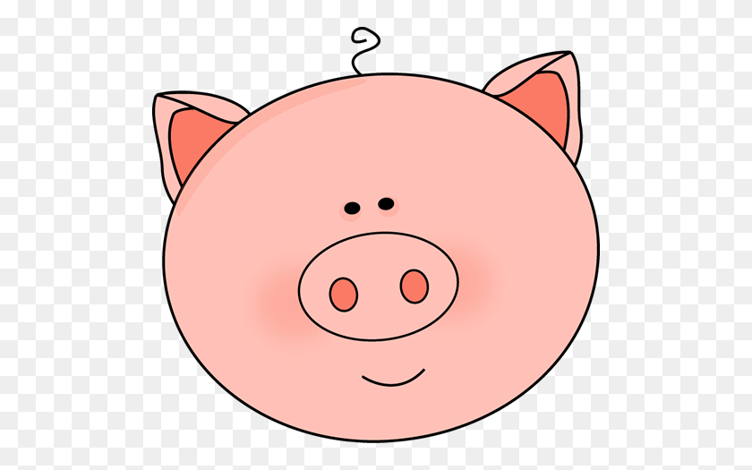 500x465 Clipart Funny Pig - Funny Face Clipart