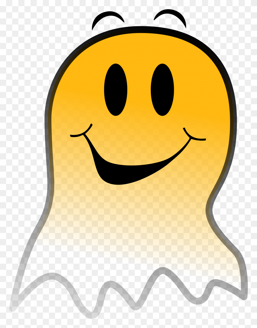 1852x2400 Clipart Ghost Smiley - Friendly Ghost Clipart