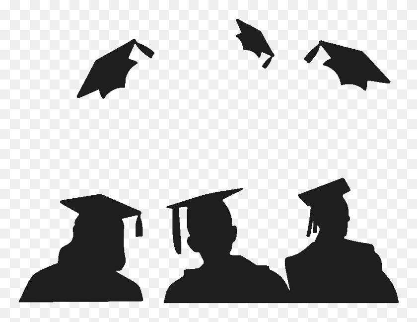 882x666 Clipart Graduate Silhouette Clip Art Images - Free Clipart Graduation Cap And Diploma