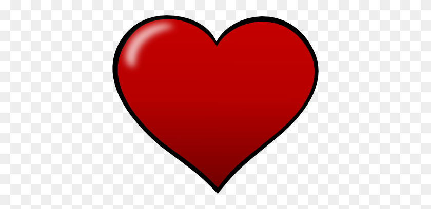 402x348 Clipart Heart Shape - Shapes Clipart