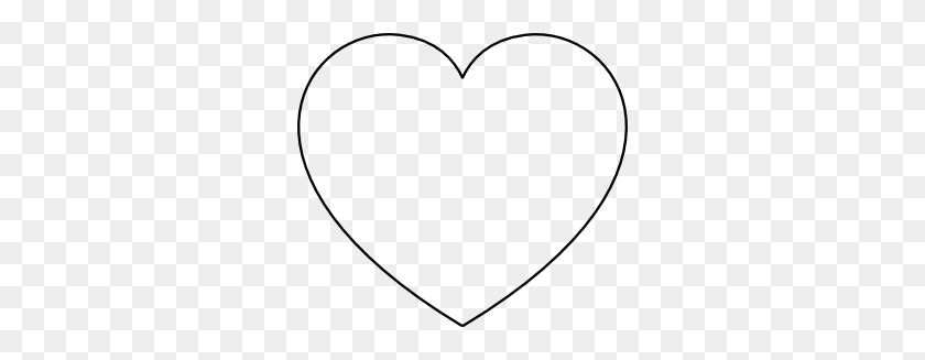 300x267 Clipart Hearts - Heart Clipart Black And White