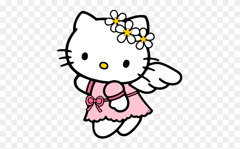 450x463 Клипарт Hello Kitty Png Картинки - Купальный Костюм Клипарт