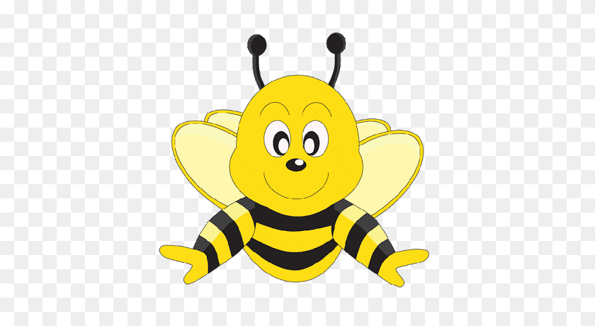 400x400 Clipart Honey Bee - Queen Bee Clipart