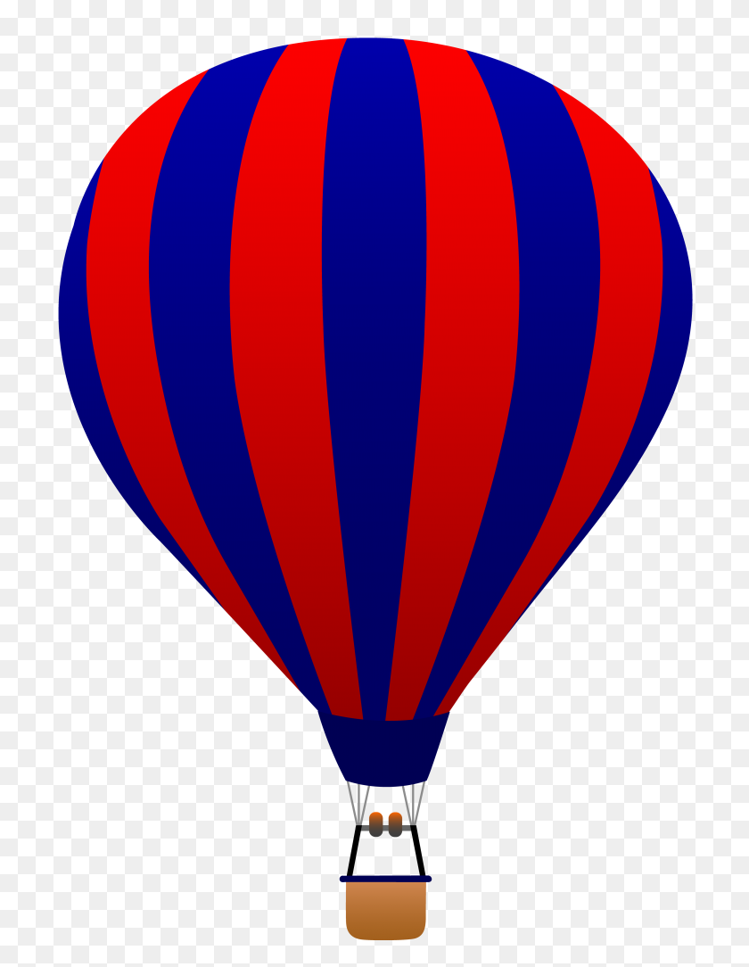 758x1024 Clipart Hot Air Balloon - Water Balloon Clipart