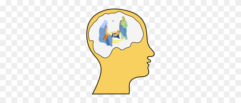238x300 Clipart Human Head Outline - Cartoon Brain Clipart
