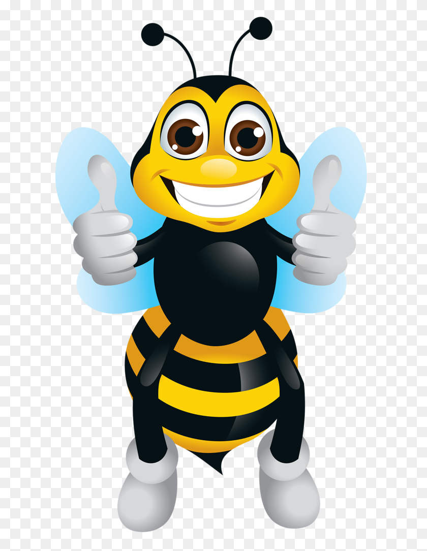 654x1024 Клипарт, Иллюстрации Пчела, Пчелиный Клипарт - Мед Png