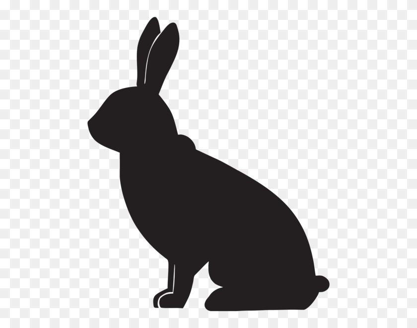 494x600 Clipart Image Bunny Silhouette Image Information - Bunny Clipart Silhouette