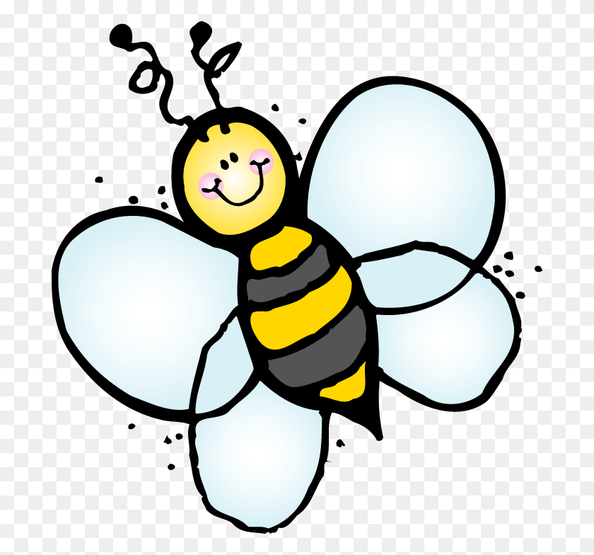 694x724 Clipart Image Of Bee - Jaws Clipart