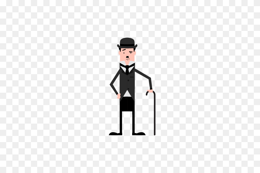 500x500 Clipart In Charlie Chaplin, Clip - Officer Clipart