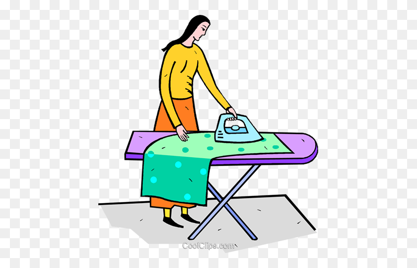 443x480 Clipart Ironing Clothes Clip Art Images - Woman Cooking Clipart