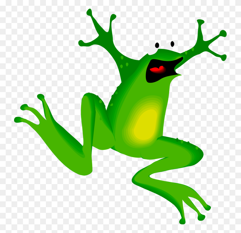 741x750 Clipart Jumping Amphibian Animated Cartoon Pictures - Hopping Frog Clipart