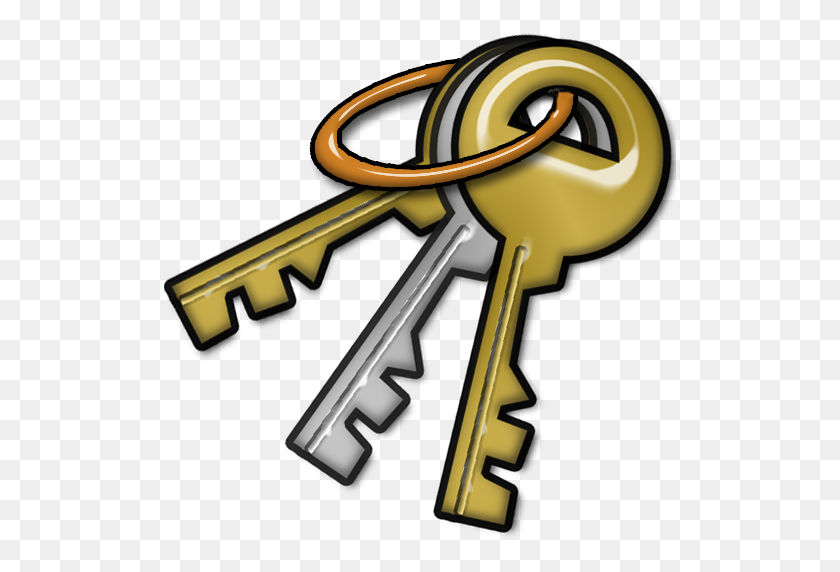 512x512 Clipart Keys Imágenes Imágenes Prediseñadas - Skeleton Key Clipart