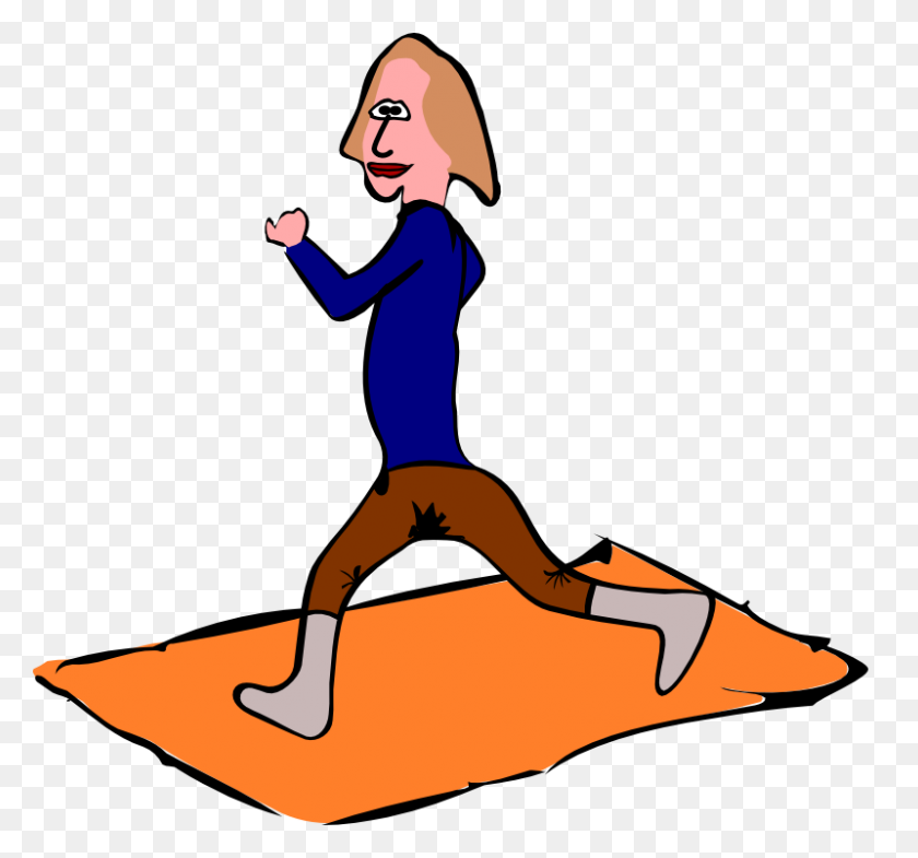 800x744 Clipart Kids Exercising - Tired Person Clipart