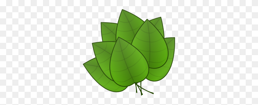 300x283 Clipart Leaf Png Collection - Green Leaves PNG