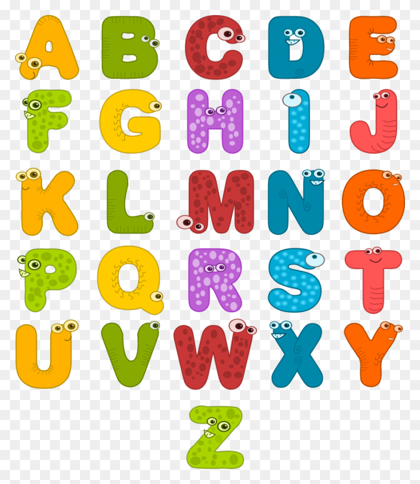 879x1024 Clipart Letters Of The Alphabet Free Animal - Free Clip Art Letters