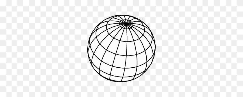 278x277 Clipart Line Drawing Globe - Black And White Earth Clipart
