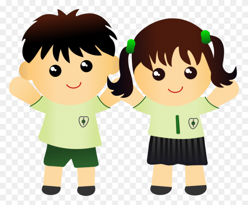800x652 Clipart Little Kids In School Collection - Kids And Technology Clipart