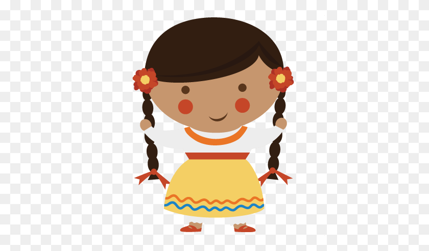 432x432 Clipart Little Mexican Girl Praying Clip Art Little Mexican Girl - Mexican Clipart