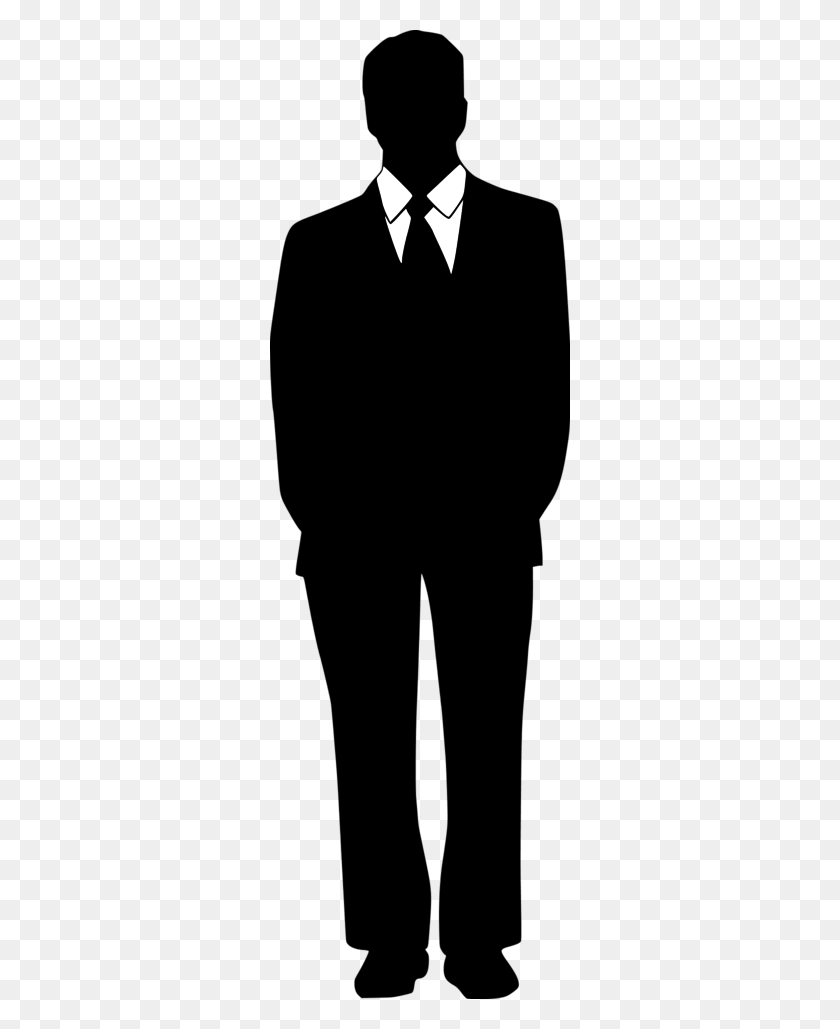 300x969 Clipart Man In Black Suit Clip Art Of Suit Clipart - Shorts Clipart