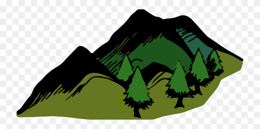 733x356 Clipart Mountain Tree Background Clip Art Images - Sightseeing Clipart