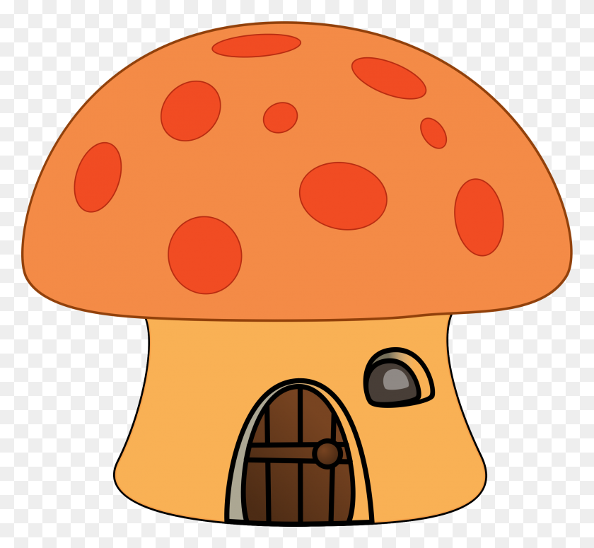 2245x2060 Clipart Mushroom House Winging - Enchanted Forest Clipart