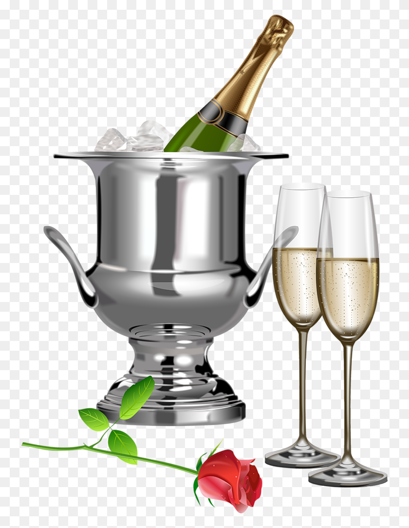 752x1024 Clipart Myndir Champagne, Clip - Wine Clipart PNG