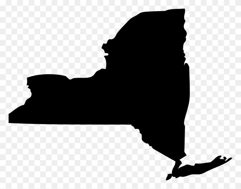 1350x1041 Clipart New York State Map - Mexico Map Clipart