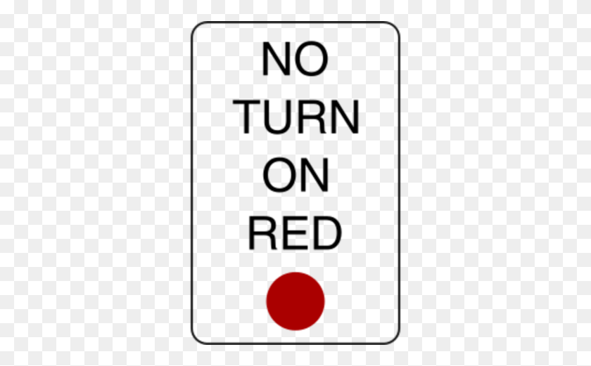 300x461 Clipart No Turn On Red Sign - Taking Turns Clipart