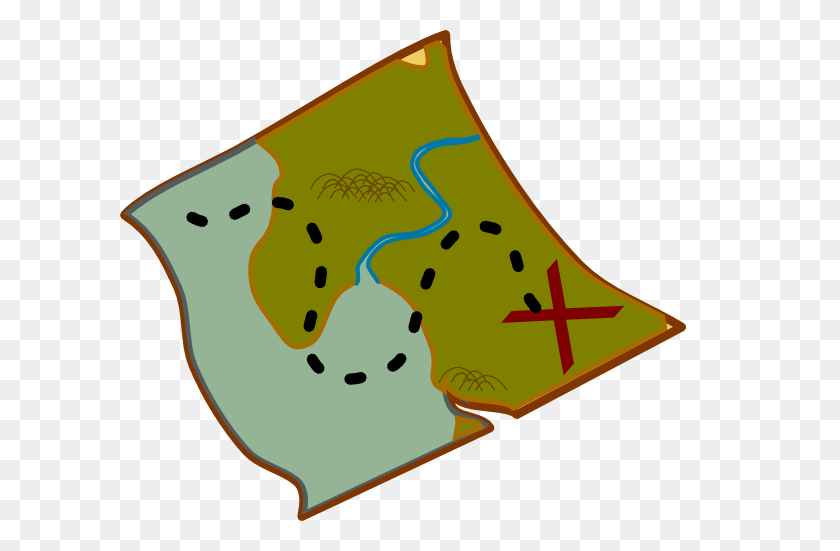 600x491 Clipart Of A Map - Us Map Clipart