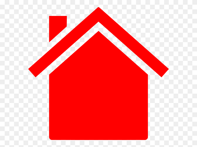 600x568 Клипарт Красный Дом Картинки На Clker Com Вектор Онлайн Роялти - Школьный Дом Картинки