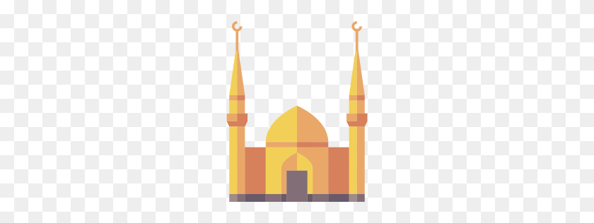 256x256 Clipart Of A Saudi Arabian Landmark, Great Mosque Of Mecca - Mecca Clipart