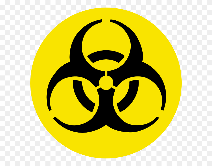 600x600 Clipart Of Biohazard Laboratories Signs - Radiation Symbol Clip Art