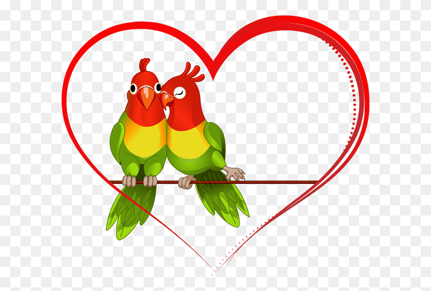 600x507 Clipart Of Birds - Birds On A Wire Clipart