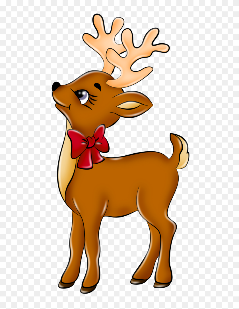 522x1024 Clipart Of Cartoon Deer Winging - Buck Clipart