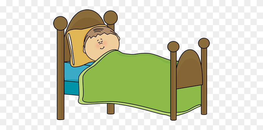 500x355 Clipart Of Child's Bed Child Sleeping Clip Art Image - Sleep Clipart